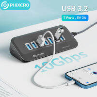 PHIXERO USB 3.2 Docking Station Hub Type C 10Gbps Splitter Switch Dock ซ็อกเก็ตหลายพอร์ต USB-A Gen2สำหรับ Surface Mac แล็ปท็อป3.0