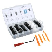 100PCS Universal คลิปพลาสติก Auto Car Push Retainer Pin Trim คลิปแผง Auto Fastener Kit