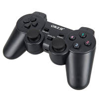 OKER W76 Gaming Joy Controller Wireless (จอยเกมมิ่งไร้สาย) (สำหรับ PC/PS3) - สีดำ