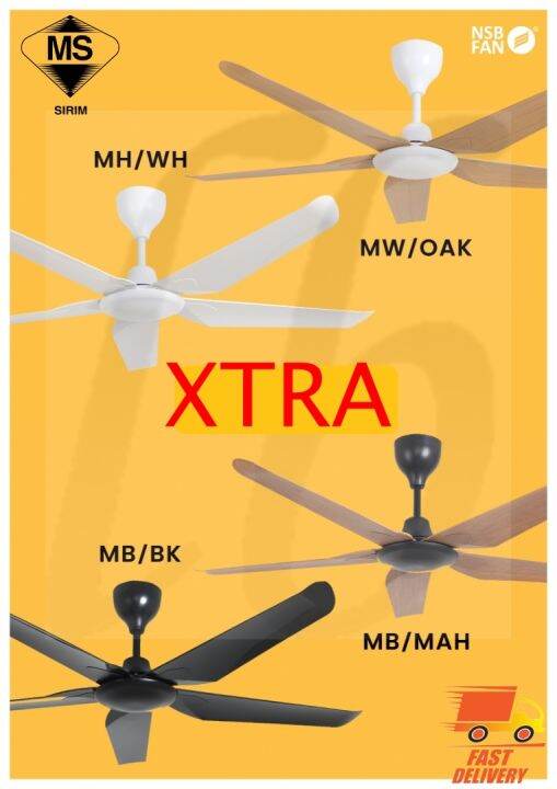 NSB XTRA / XTRA DELUXE 54 CEILING FAN READY STOCK Lazada