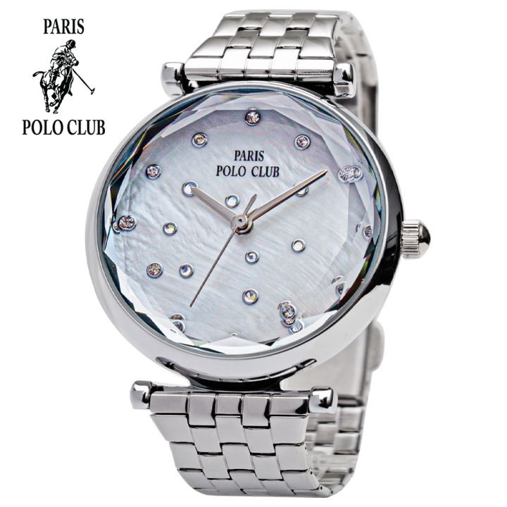 นาฬิกา-paris-polo-club-ผู้หญิง-3pp-2202906l-ของแท้มีกล่องใบรับประกัน-1-ปี