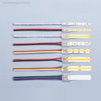 ▦☂✗ COB Strip to Wire LED Connectors 5 8 10mm Connection Solderless For CCT FCOB RGB LED Strip Lights 2 3 4 Pin Connector With Wire