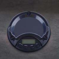 Digital Scale Portable Ashtray Shape Black High Accuracy for Jewelry Luggage Scales