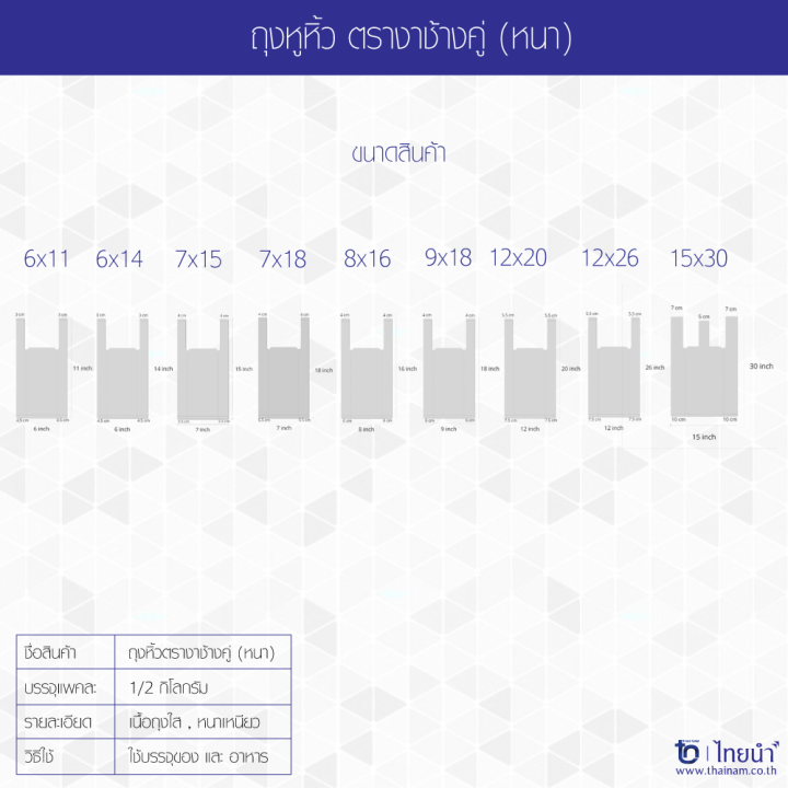 ถุงพลาสติก-ถุงหิ้ว-ถุงหูหิ้ว-ตรางาช้างคู่-เนื้อ-hd-หนาพิเศษ-บรรจุ-5-กิโลกรัม-10-แพค