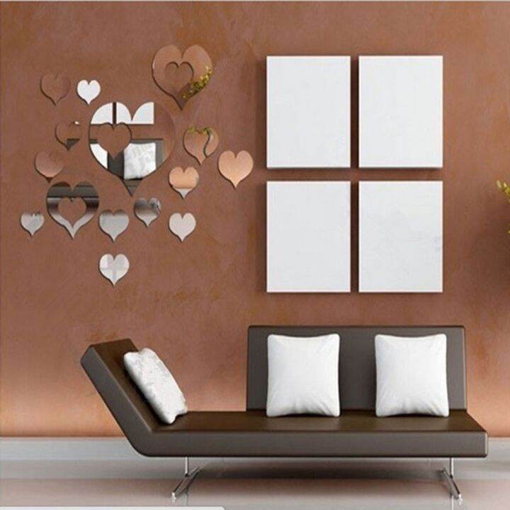 15-pcs-3d-love-heart-acrylic-3d-mirror-wall-sticker-home-living-room-background-diy-mural-decal-decoration-muursticker-removable