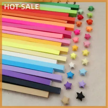2060 Sheets Star Paper 27 Assortment Color Paper Strip Double Sided Solid  Color Decoration Paper Strips 