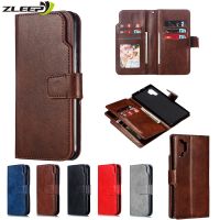 【Enjoy electronic】 Luxury Leather Flip Wallet Case For Samsung Galaxy S22 S21 S20 FE S8 S9 Plus S10 E Note 8 9 10 20 Ultra S7 Cards Phone Bag Cover