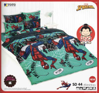 TOTO แท้ ครบเซ็ตสุดคุ้ม SD44 สไปเดอร์แมน SPIDERMAN ผ้าปูที่นอนโตโต้ 5 ฟุต + ผ้าห่มนวมเอนกประสงค์ 60x80 นิ้ว (ห่มได้ 1 คน)