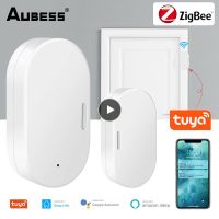 Wireless Door Detectors Tuya Smart Smart Security Alarms Alexa Smart Home Door Window Magnetic Sensor Zigbee Real-time Household Security Systems Hous