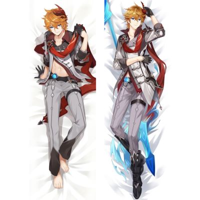 ปลอกหมอนอิง ลายเกม Genshin Impact Tartaglia Dakimakura Zhongli ขนาด 60x180 ซม. สําหรับผู้ชาย