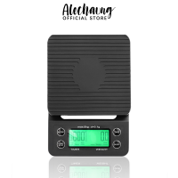 Alechaung ตราชั่งดิจิตอล เครื่องชั่งอาหาร ตราชั่งกาแฟ kitchen scale digital 3kg. 5kg. สำหรับชั่งอาหาร ชั่งขนม ชั่งกาแฟ ขนาดเล็ก ใช้งานร่วมกับถ่านAAA