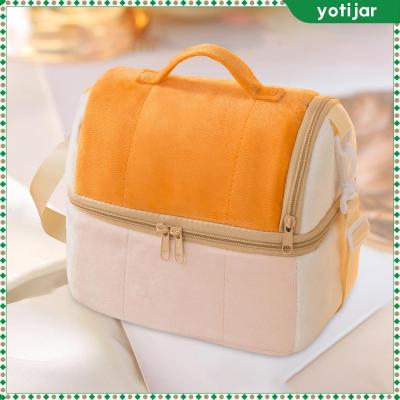 Yotjar กระเป๋าเข้าห้องน้ำแบบพกพาพร้อมที่จับเคสจัดแต่งหน้ากระเป๋าใส่เครื่องสำอางค์