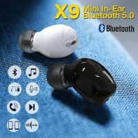 X9 Mini ไร้สายบลูทูธ5.0หูฟังมินิที่มองไม่เห็นหูฟังกีฬาหูฟังเอียร์บัดแบบมีไมโครโฟนSuperหูฟังสเตอริโอ Bluetooth แท้ Bluetooth earphone ชุดหูฟังไร้สายบลูทูธ