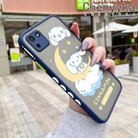 Jjlingji เคสสำหรับ Huawei Y5P,เคสนิ่มขอบสี่เหลี่ยมบางมีน้ำค้างแข็งโปร่งใสแข็งลายน่ารักป้องกันคลุมทั้งหมดปลอกซิลิโคน