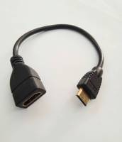 MINI HDMI(M) TO HDMI(F) ตัวแปลง สายแปลง ตัวแปลง สายต่อกล่อง สายต่อจอ สายต่อกล้องอุปกรณ์เสริมกล้อง ยาว 15cm สัญญานดี ได้มาตราฐาน