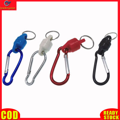 LeadingStar RC Authentic Magnetic Net Release Holder Super Strong Magnet Split Rings Keychain Hook Hangers For Fly Fishing Tools