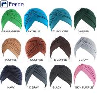 FEECE ทารกทารกแรกเกิด ผ้าคลุมศีรษะ beanies แฟชั่นสบายๆ ลมแห่งชาติเด็ก ผ้าโพกหัวสีล้วน หมวกเคมีบำบัด ผ้าพันคอหมวกโพลีเอสเตอร์