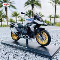 Maisto 1:12 BMW R 1250 GS พร้อมฐานอัลลอยด์ออฟโรดของแท้ที่ได้รับอนุญาตของเล่นโมเดลหล่อขึ้นรูปคอลเลกชันรถของขวัญ