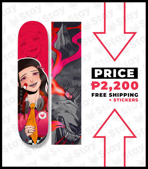 Stay Skateboard Deck Anime Series D1 with Free Griptape and Stickers Lazada PH