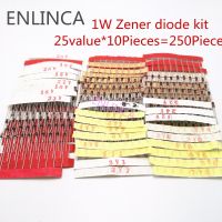 【CW】 1W Zener diode kit 3V-33V 14values or 25valuesX10Pieces Assorted Assortment Set New electronic component diy DO-41 1N47