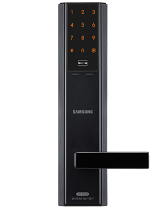 กลอนประตูดิจิตอล-digital-door-lock-samsung-shp-dh537