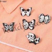 【hot sale】 ▬∏✆ B36 Punk Skull Butterfly Enamel Pins Dark Butterfly Brooches Badges Lapel Pin Gothic Jewelry Gift for Friends