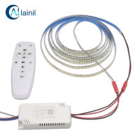 (LED strip+2.4G remote transformer) 200D 5B10CX2 2835 LED strip 3 meters 60Wx2 LED ribbon for repairing chandeliers