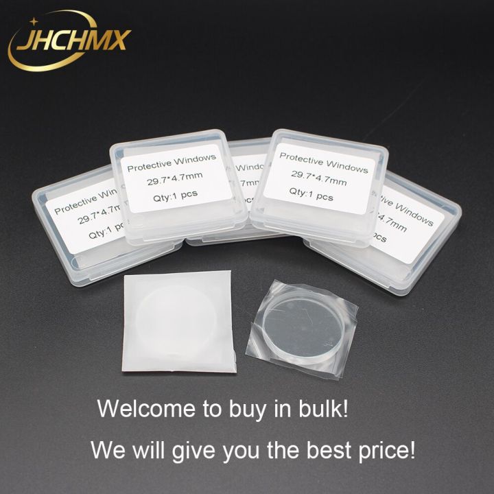 jhchmx-fiber-laser-protective-windows-glass-1064nm-29-7-4-7mm-6kw-optical-lens-for-acemit-tag-fiber-laser-cutting-machine