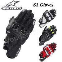 Alpinestar S1 ถุงมือหนัง แบบเต็มนิ้ว สไตล์สตรีท สําหรับแข่งรถจักรยานยนต์ ทุกเพศ