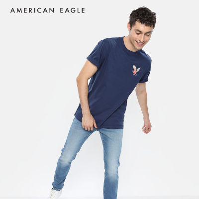 American Eagle Super Soft Logo Graphic T-Shirt เสื้อยืด ผู้ชาย กราฟฟิค (NMTS 017-3094-451)