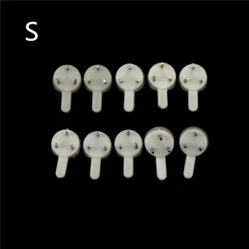 10pcs lot nontrace plastic hard wall mount clock picture photo frame  hanging hook hanger