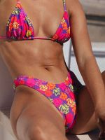 Sexy Floral Bikini Woman 2023 Swimsuit Female Micro Thong Bikinis Set Brazilian Summer Beach Wear Swimwear Women Bathing Suit xy2