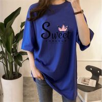 [AMYGO] 2023 M-5XL Loose Tshirt Woman Plus Size Baju T shirt Perempuan Lengan Pendek T-shirt Women Murah Wanita Clothes