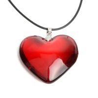 จี้สร้อยคอรูปหัวใจรูปหัวใจเล็กผู้ชายสร้อยคอจี้รูปหัวใจ