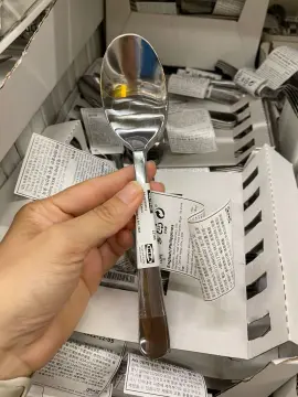 DRAGON Dessert spoon, stainless steel - IKEA