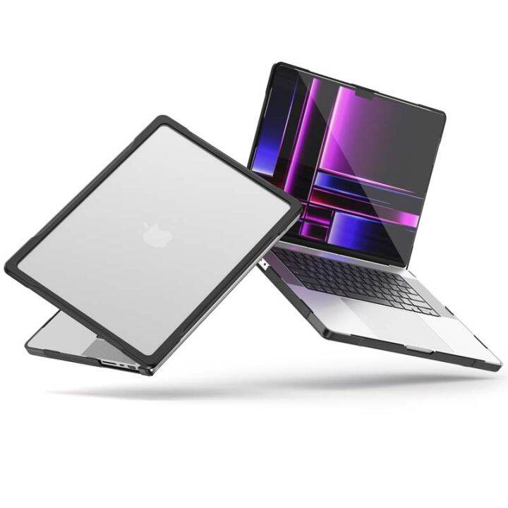 เคสโปร่งใส2022-macbook-pro-a2338-m2-13-m1-a2338-ฝาปิดกันตก2016-2020-macbookpro-13-3-a1706-a1708-a1989-a2159-a2251-a2289ทนทานต่อการตกเคสห่อหุ้มที่จับ