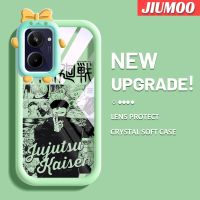 เคส JIUMOO สำหรับ Realme 10 Realme 10 Pro Plus 5G เคสแฟชั่นลายตัวละครการ์ตูนสีสันสดใสน่ารักน้อยมอนสเตอร์กล้องนิ่มสำหรับเลนส์กันกระแทกแบบใสเคสมือถือความคิดสร้างสรรค์โปร่งใสเรียบง่ายฝาครอบป้องกันซิลิโคน