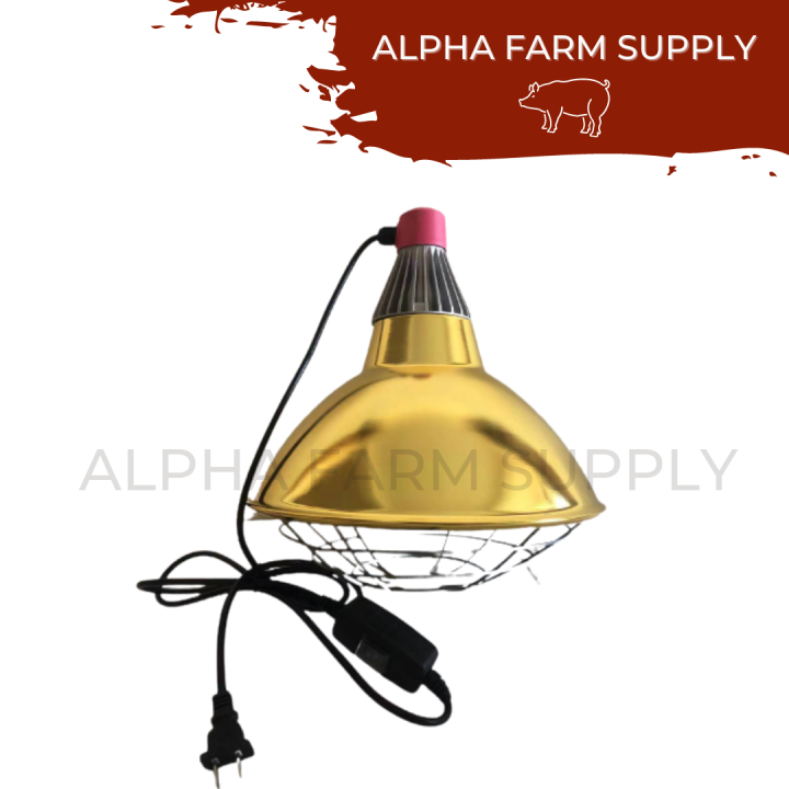 Brooder Heat Lamp with Switch and Bulb (Diameter 30 cm / 22 cm