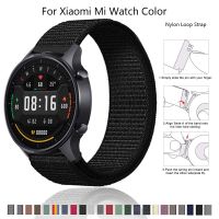 Nylon Loop Strap for Xiaomi MI Watch Color 2 Band Wristbelts Sport Bracelet for TicWatch Pro 3 GPS GTX 2021 2020 S2 E2 Cases Cases