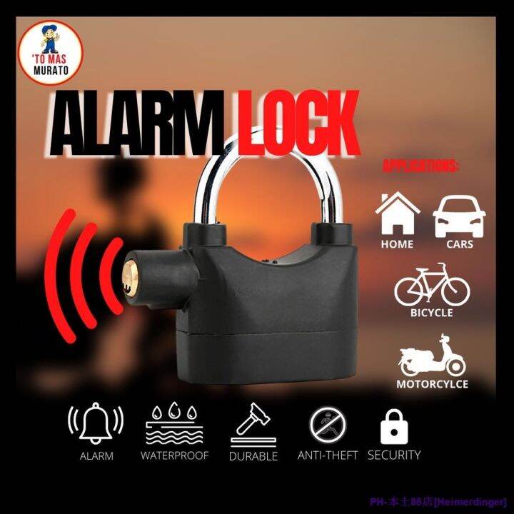 Original Anti Theft Alarm Lock FREE GIFT Anti thief Alarm Padlock w