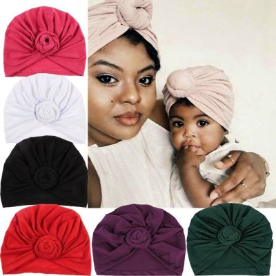 【YF】 Cotton Pre-Tied Bonnet 10 Colors Chemotherapy Cap Turban Caps Headscarf Women Chemo Hat African Pattern Headwrap
