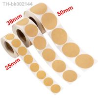 ✹◑℡ 100/500PCS Round Blank Kraft Paper Sticker DIY Sealing Labels Handmade Self-Adhesive Gift Package Stickers 25/38/50mm