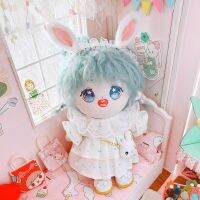 [COD] cute rabbit ears hair point dress 20cm suit baby clothes star doll replacement