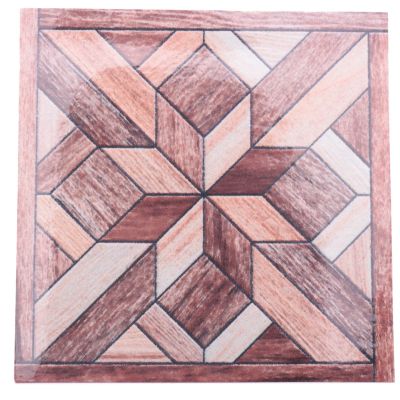 20Pcs Wood Grain Pattern Tile Sticker Self Adhesive Tiles Art Diagonal 3D Floor Sticker For Bathroom Kitchen Decor