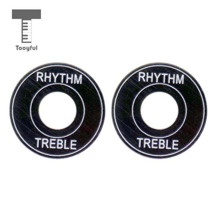 tooyful-pack-of-2-guitar-toggle-switch-plates-washers-rythm-treble-rings-diy-for-lp-electric-guitar-replacement-parts