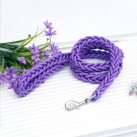 【LZ】 Large Dogs Nylon Dog Leash Double Colors Canvas Double Row Adjustable Dog Collar For Medium Large Dogs 130cm