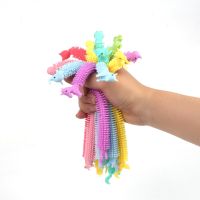 【CC】㍿  5Pcs/lot Noodle Stretch String TPR Rope toys AntiStress hand fidget pack Unicorn Squish Sensory Autism Vent for kid