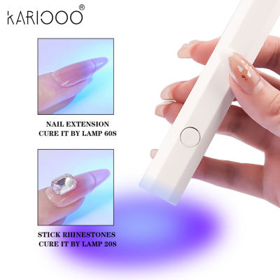 KARIOOO เครื่องอบสีเจล เครื่องอบเล็บเจล UV LED ขนาดเล็ก แบบพกพา ที่อบสีเจลทาเล็บ เครื่องอบเจล อบเจลเล็บ  L01