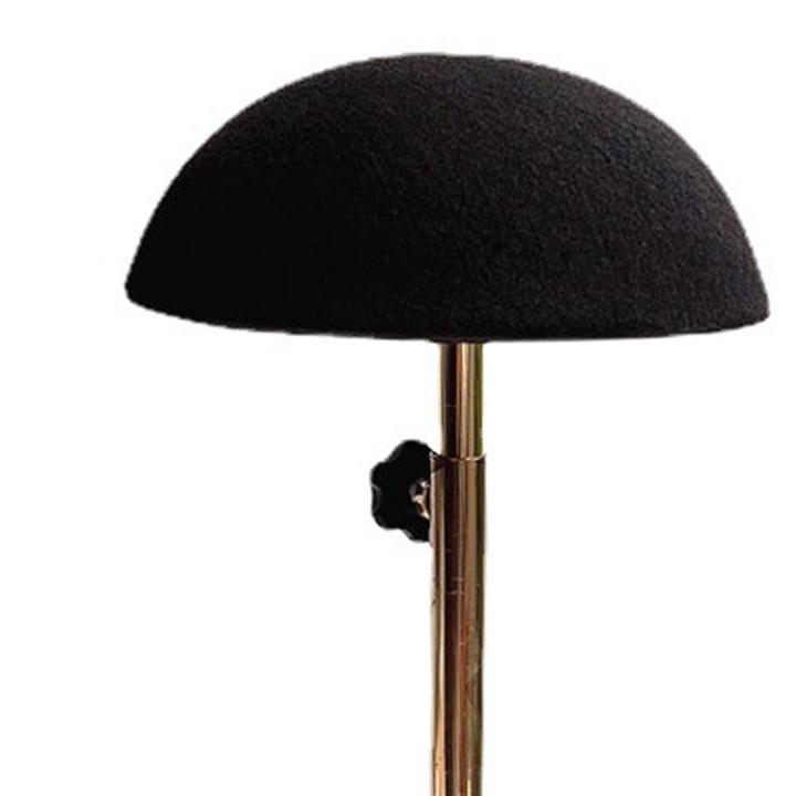 toolsnest-ชั้นแขวนหมวกตั้งโต๊ะแบบปรับได้ร้านเสริมสวยที่บ้านพร้อมฐานที่มั่นคงทำจากไม้โลหะแข็งแรง