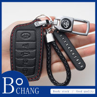 เคสกุญแจหนังหุ้มกุญแจ2022-2023สำหรับกีฬา Bochang รถยนต์โตโยต้าฟอร์จูนเนอร์ GR